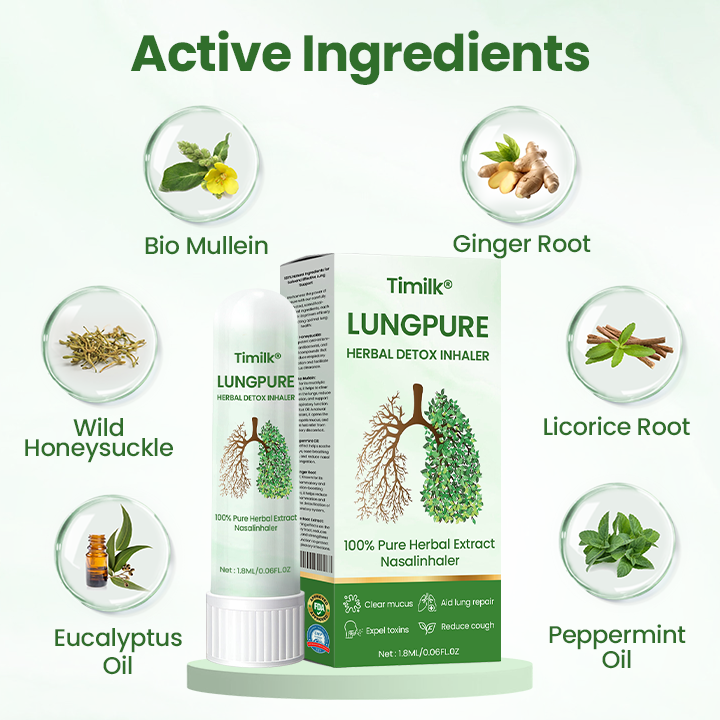 Timilk® LungPure Herbal Detox Inhaler.