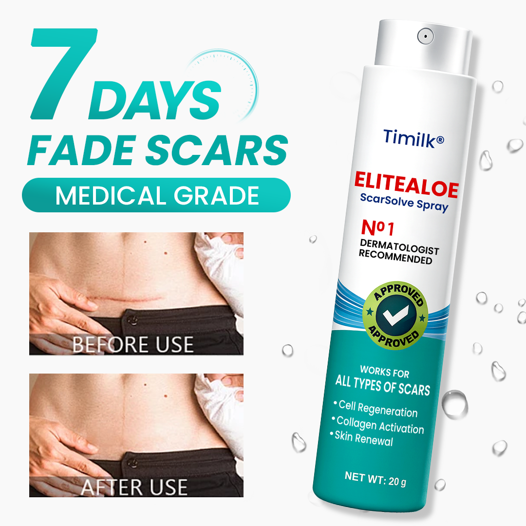 Timilk® EliteAloe ScarSolve Spray.