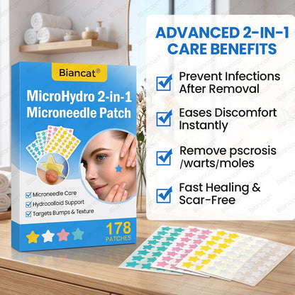 Biancat® MicroHydro 2-in-1 Microneedle Patch.