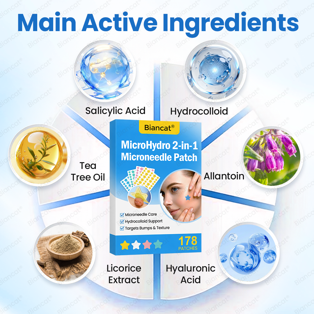 Biancat® MicroHydro 2-in-1 Microneedle Patch.