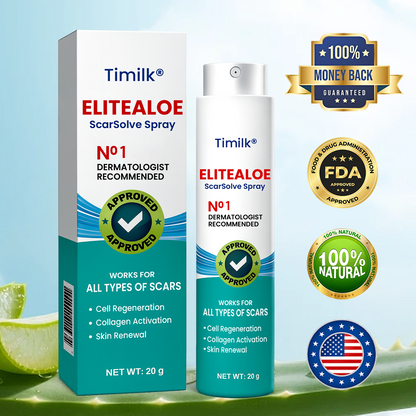 Timilk® EliteAloe ScarSolve Spray.