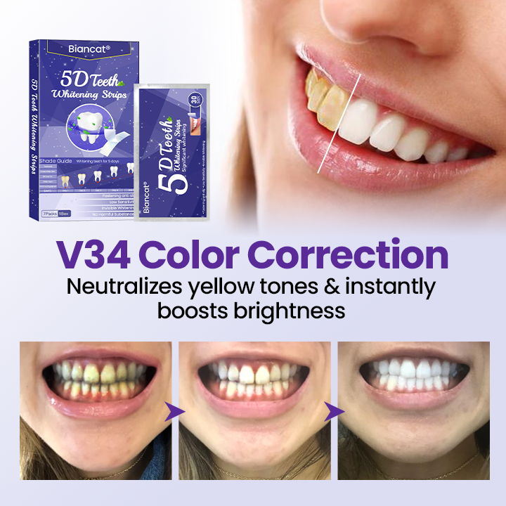 Biancat® 5D Teeth Whitening Strips.