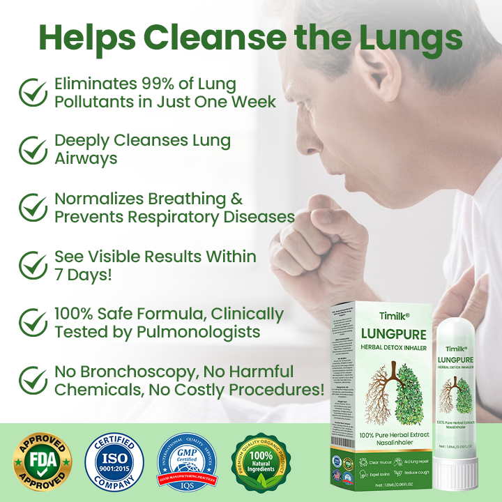 Timilk® LungPure Herbal Detox Inhaler.